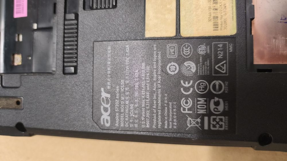 Portátil Acer Aspire 5720z series peças