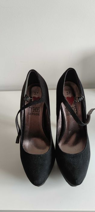 Sapato Seaside preto veludo 37