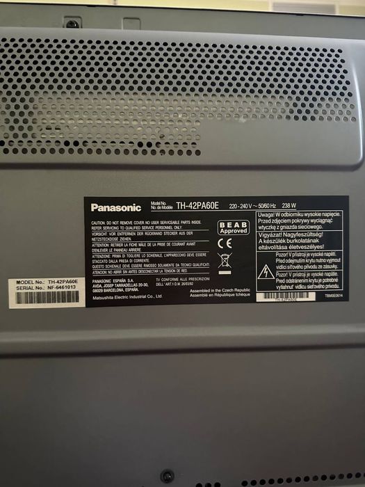 Продам телевізор Panasonic Viera TH-42PA60E: 3 000 грн