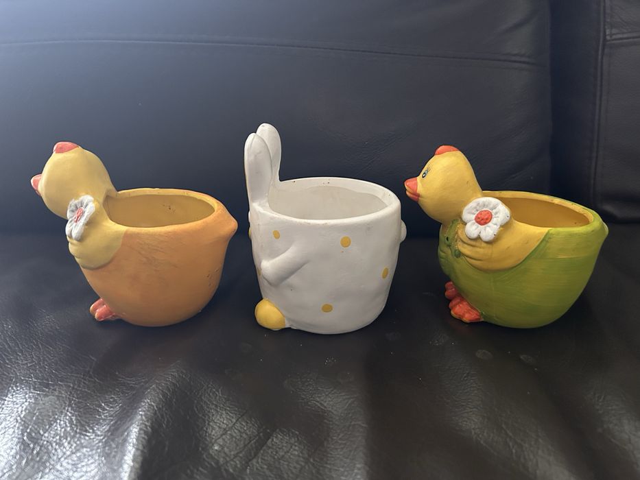 Doniczki na Wielkanoc zestaw 3 szt