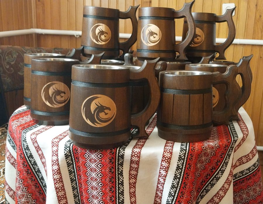 Бокал, кухоль для пивка! Деревянный пивной бокал, кухоль для пивка
