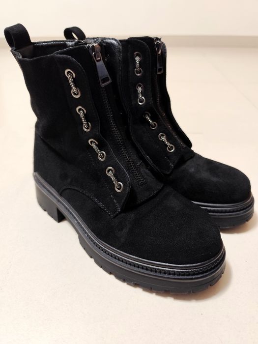 Botas pretas em camurça - Seaside (Novas - Tam. 38)