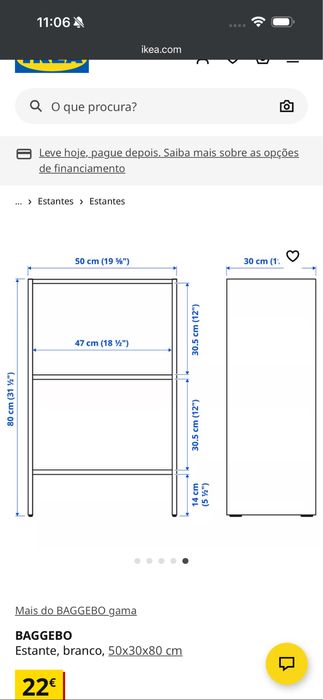 Vendo estante  branca