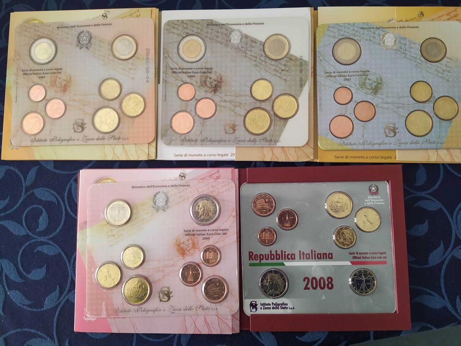 Carteira Moedas serie anual BNC BU Proof Euro Set 1999 a 2026