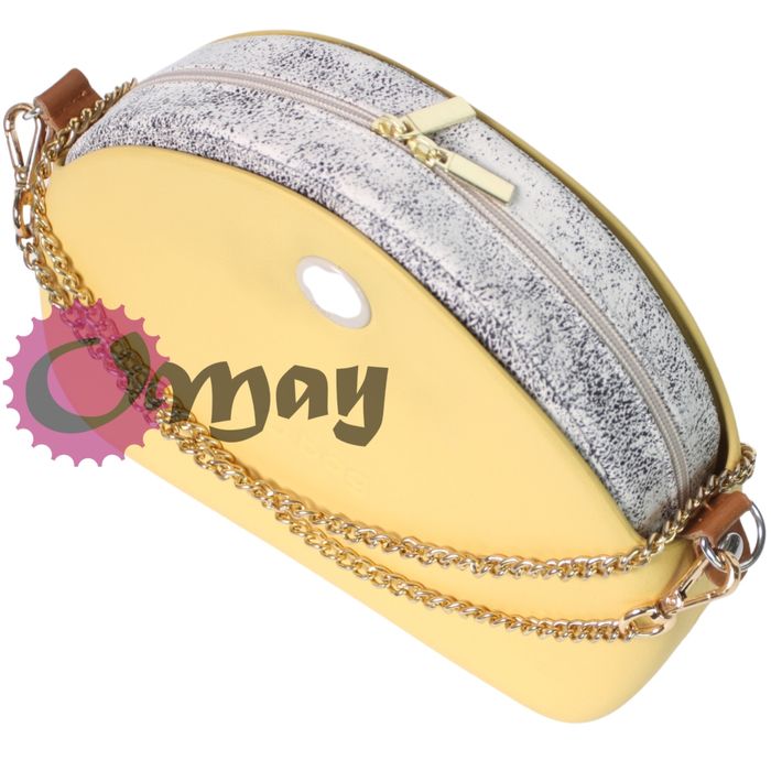 Beżowy organizer do OBAG MOON LIGHT hummus ZŁOTO 2kieszenie wkład OMAY