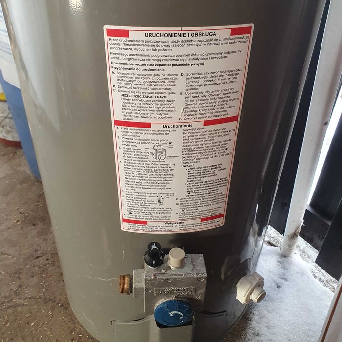 Bojler gazowy do grzania wody