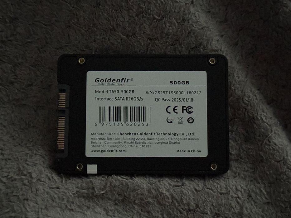 SSD 500gb goldenfir (стан невідомий)