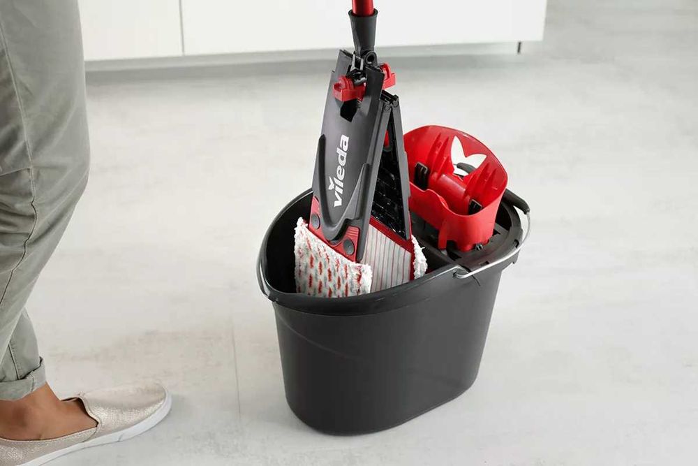 швабра с отжимом и ведром Vileda Ultramax Box Набор для уборки