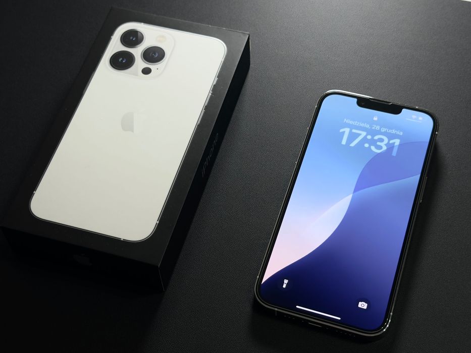 iPhone 13 Pro 128GB srebrny / biały | w świetnym stanie