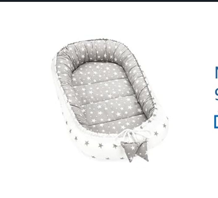 Berço branco ikea + colchão + ninho para bébé