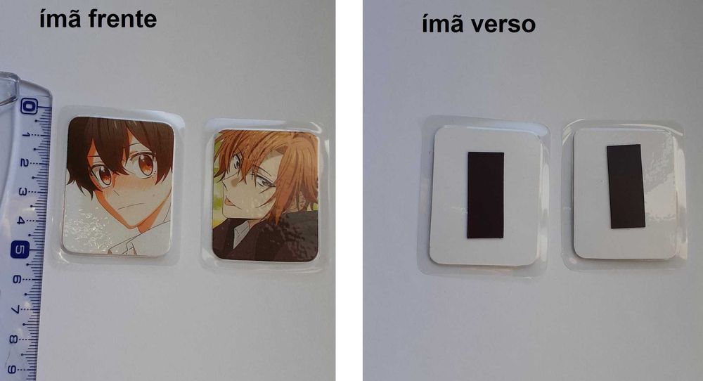 Marcador de livros e ímanes laminados anime, manhwa, BL, Yaoi