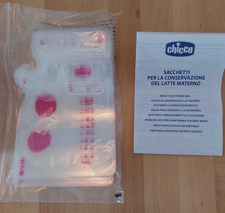 Sacos de conservação de leite materno Chicco