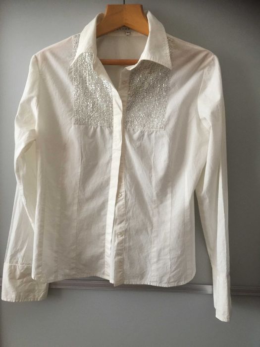 Классическая белая рубашка блузка Scenario (CША) 100% коттон