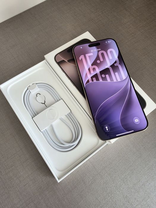 iPhone 16 Pro Max 512GB Desert Titanium, стан нового, Гарантія + Топ-комплект