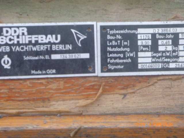 Kajak wyczynowy drewniany - antyk GDR / NRD