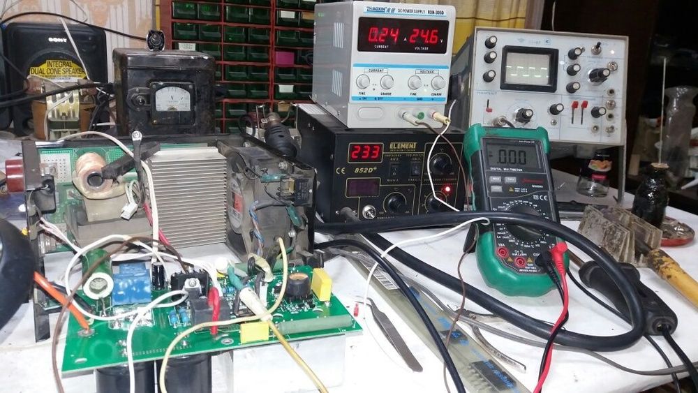 Ремонт инверторных сварок и полуавтоматов.