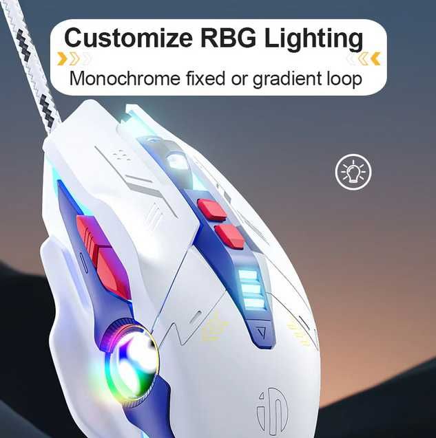 Rato Inphic W9 Gaming com fio