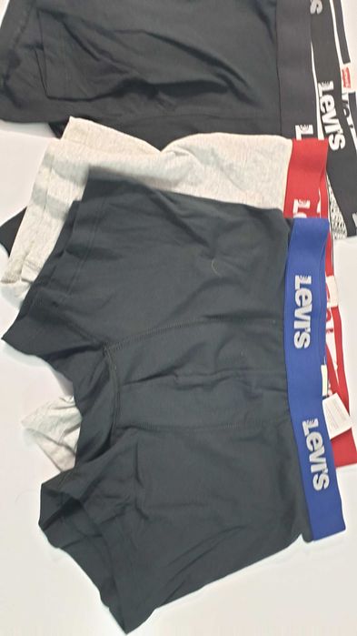 LEVI'S 4-PACK BOKSERKI męskie   majtki  4 PARY LOGO LEVIS rozmiar  s