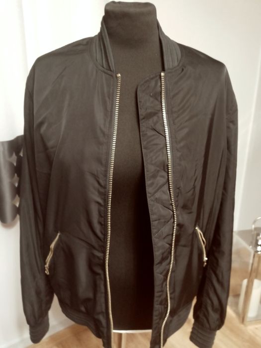 Kurtka damska czarna M krotka lekka bombier