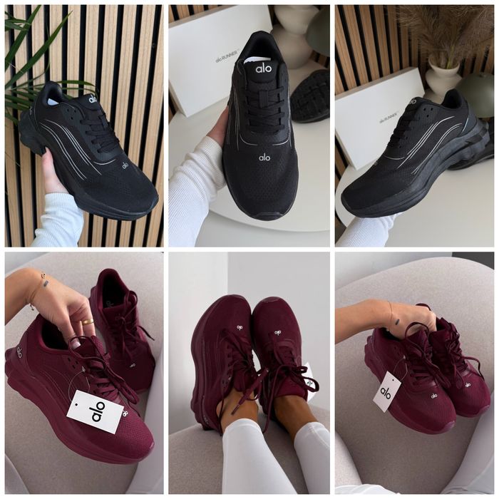 р36-45 Кросівки Alo Yoga Runner White Black Pink Blue Burgundy