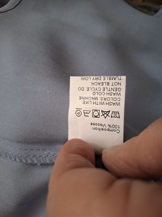 Ярусное голубое платье