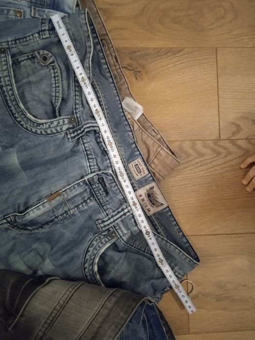 6 par spodni 34 markowe i koszulka Adidas