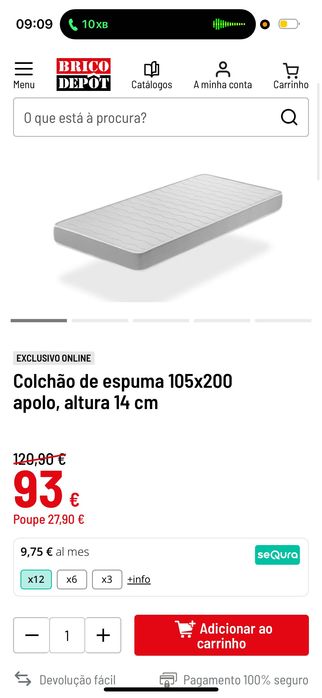 colchão de cama novo
