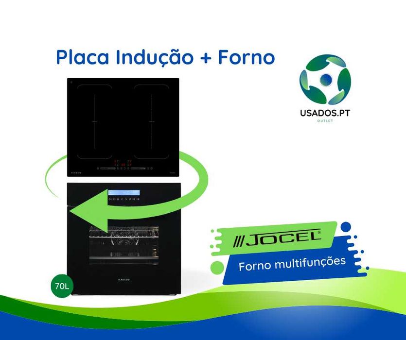 Pack Encastre Placa Indução + Forno Elétrico Jocel
