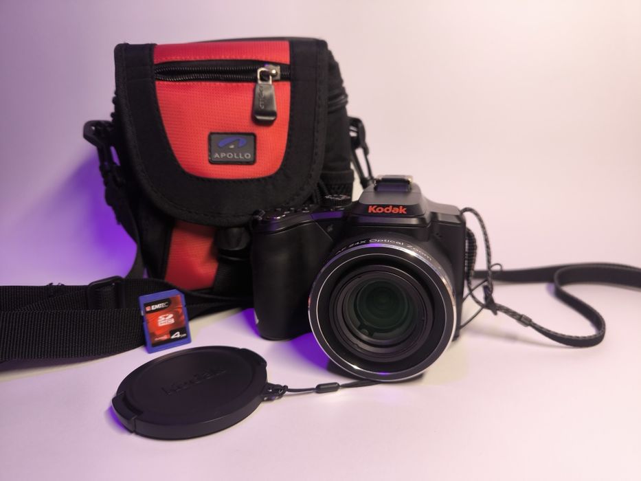 Aparat kodak easyshare z980, zoom 24x, folia na ekranie, karta