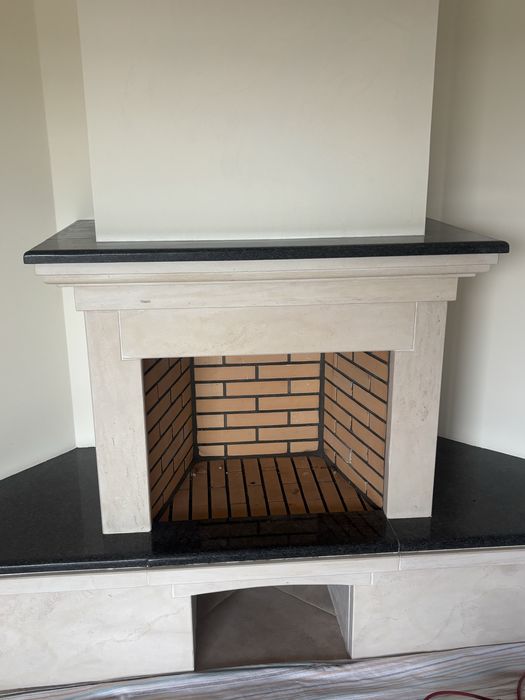 Lareira (pedra exterior e interior)