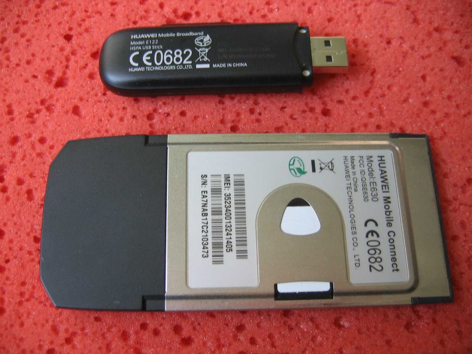 Komplet - Modem Blueconnect Huawei E122 (USB) + E630 (PCMCIA)