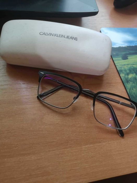 Okulary korekcyjne męskie Calvin Klein -1,75. JAK NOWE!!! OD OPTYKA!!!