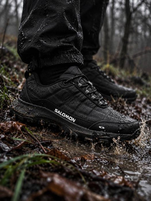 Кросовки саломон великі розміри Красовки Salomon gore tex +10 -31 зимние кросовки великаны Черные повседневные кросовки Теплые кросовки саломон