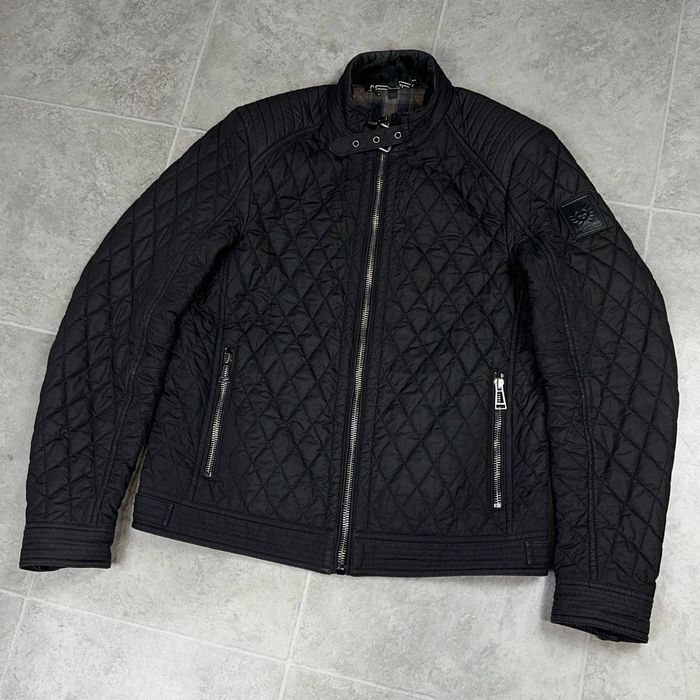 Куртка Belstaff Bramley белстафф бомбер микропуховик мото ветровка стеганая стеганка пиджак винтаж