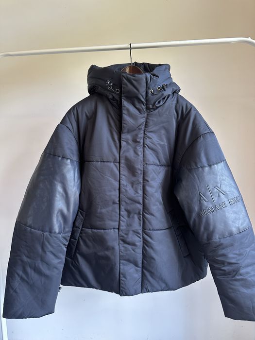 Зимняя куртка пуховик Armani Exchange L size Л размер оригинал