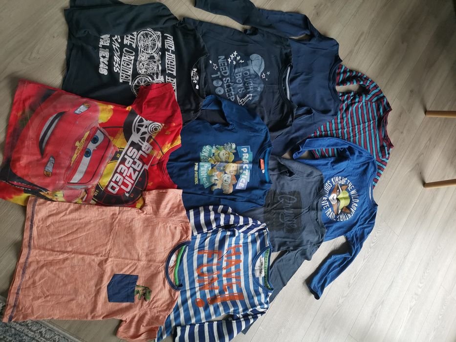 Bluzki koszulki 110 / 116 zestaw