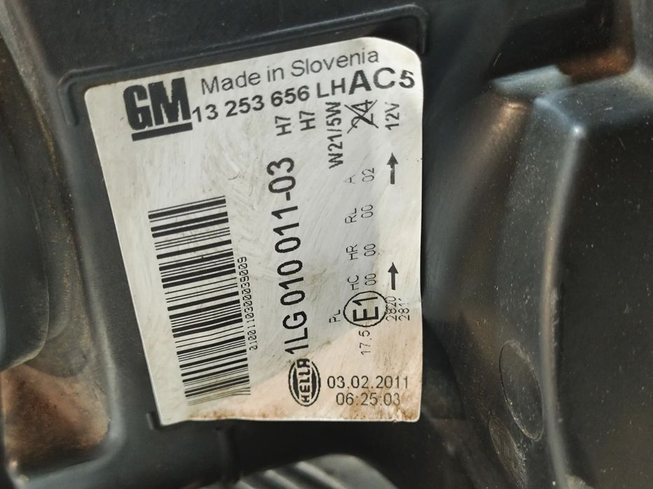OTICA OTICAS ESQUERDA ORIGINAL OPEL ASTRA J 13253656 1LG01001103