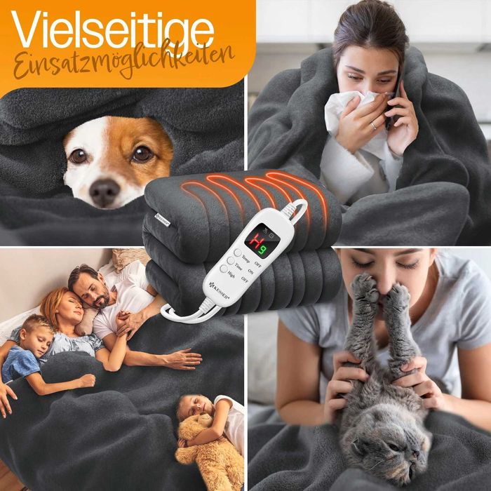 Електроковдра KESSER XXL 200x180см | Преміум Німеччина | Нова