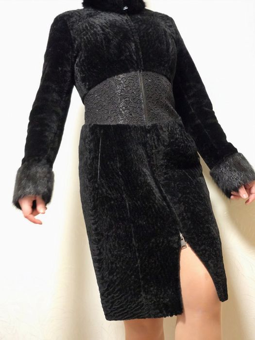 Шуба  стрижений  мутон