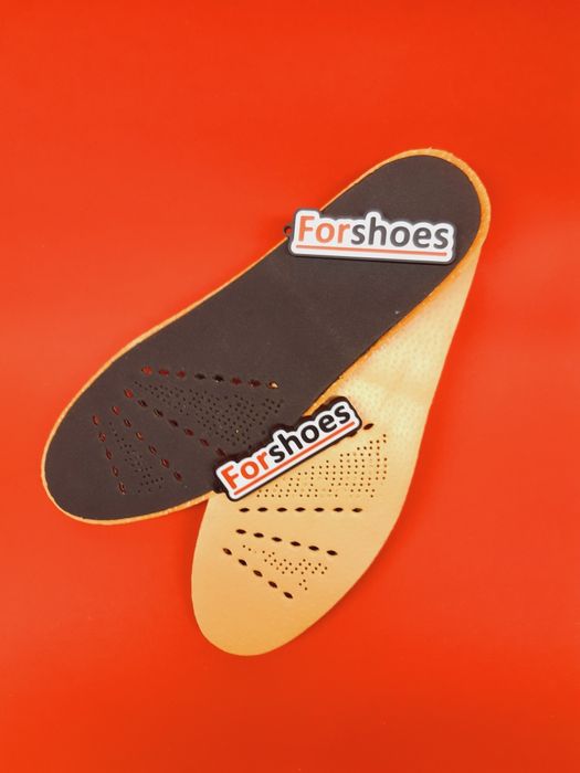 Skórzane wkładki podwyższające z perforacją. Rozmiar 44. Wyściółki.