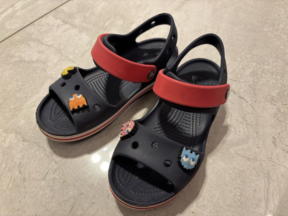 Crocs sandaly dzieciece granatowo czerwone c13