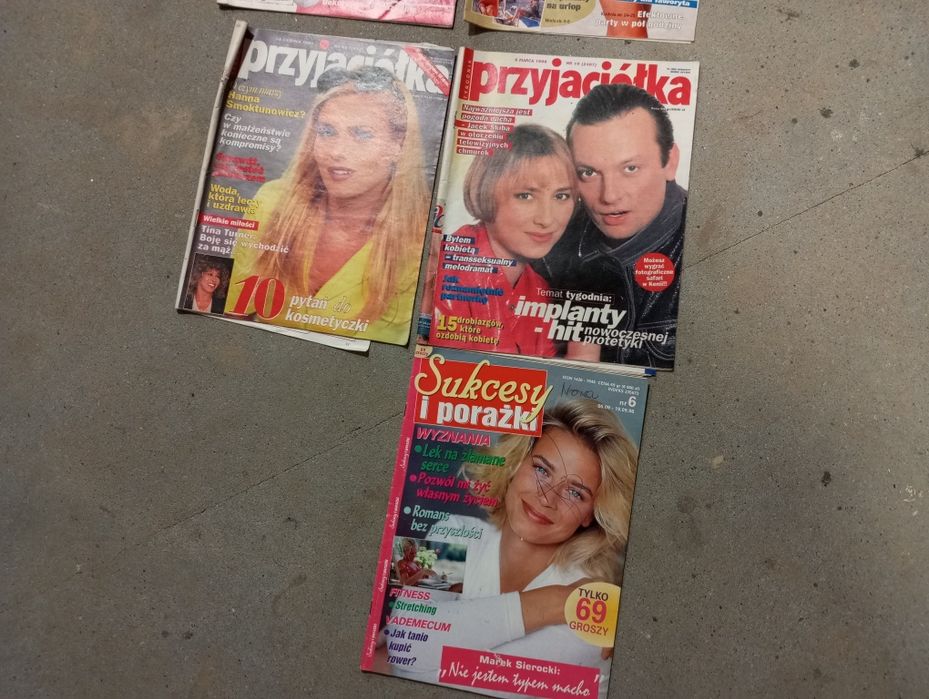 Gazety czasopisma lata 90