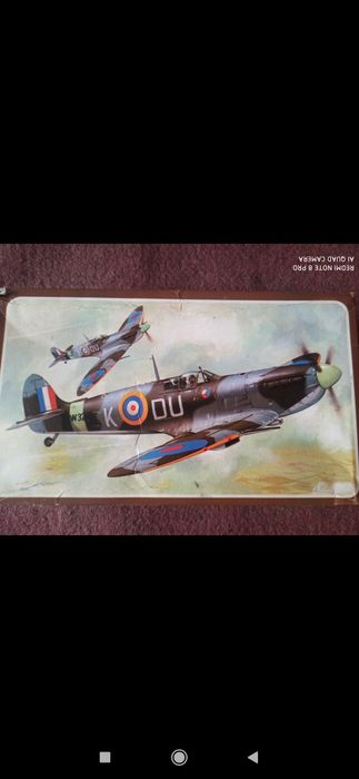 Сборная, пластиковая модель самолёта "Спитфайр V"