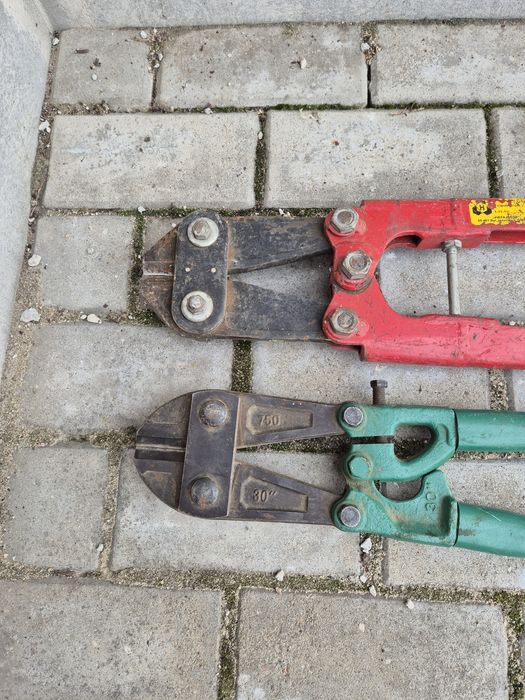 Nożyce zestaw do cięcia prętów drutów blachy duże