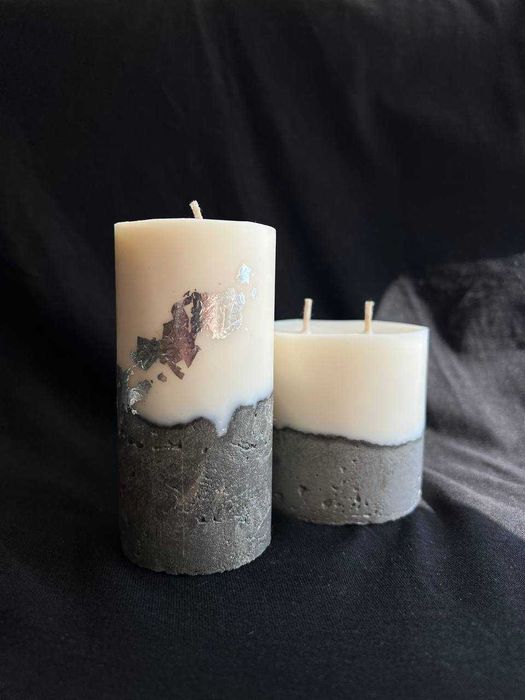 Соєва свічка ручної роботи/ Бетоні свічки