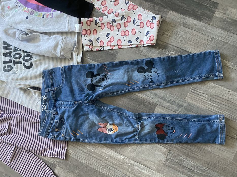 Джинси лосина кофта лот речей на дівчику 118-124см