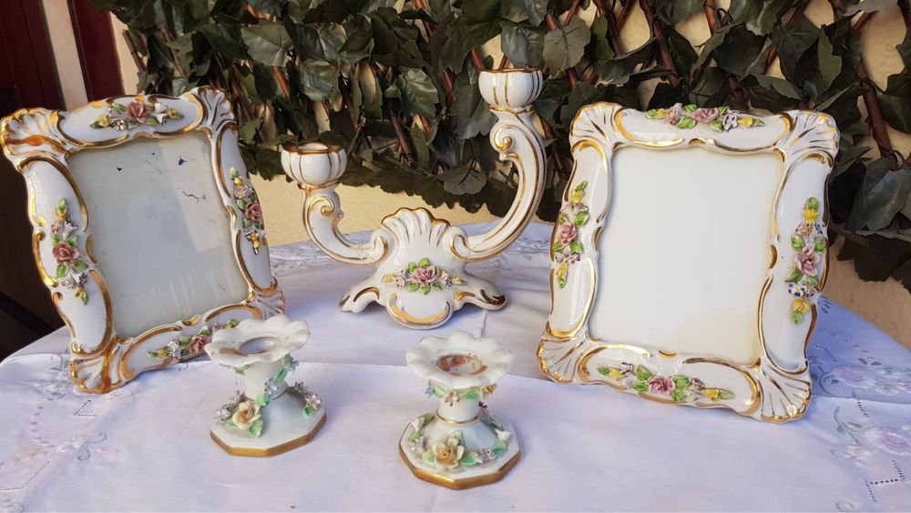 Conjunto peças Porcelana de Alcobaça numeradas