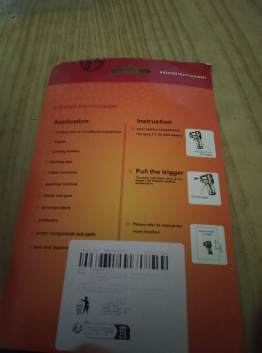 Продам лазерный пирометр до. 400°С . Абсолютно новый на батарейках