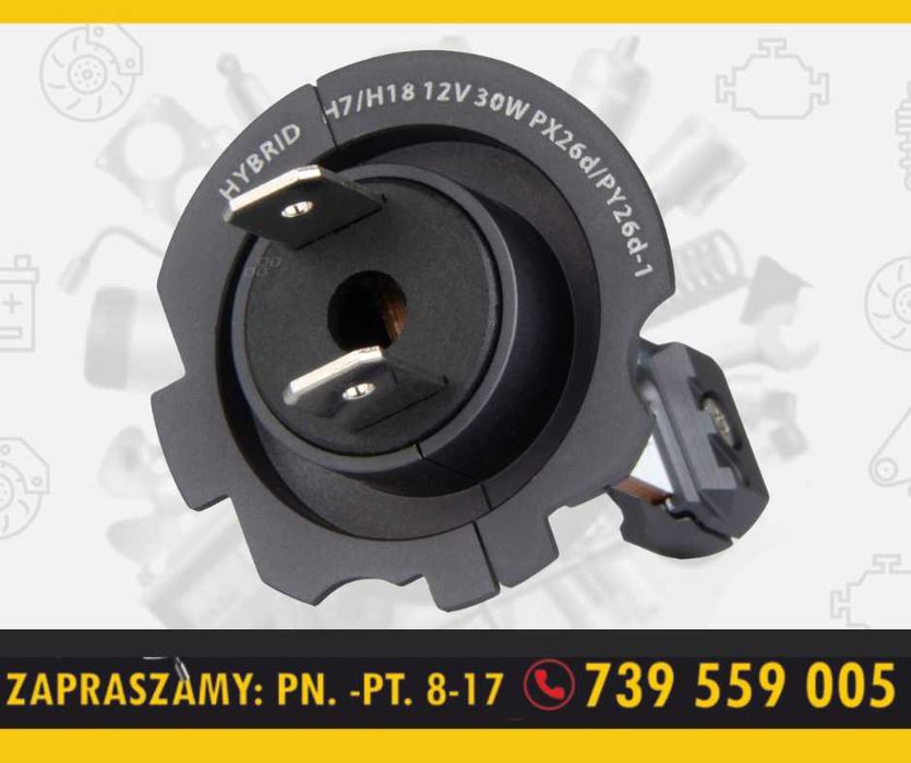 Żarówki samochodowe LED seria HYBRID H7 H18 6000K Canbus 60W AMIO-04115