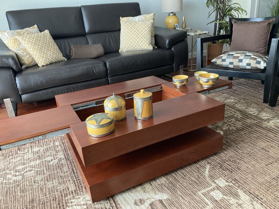 Mesa de centro em cerejeira 80X80cm
